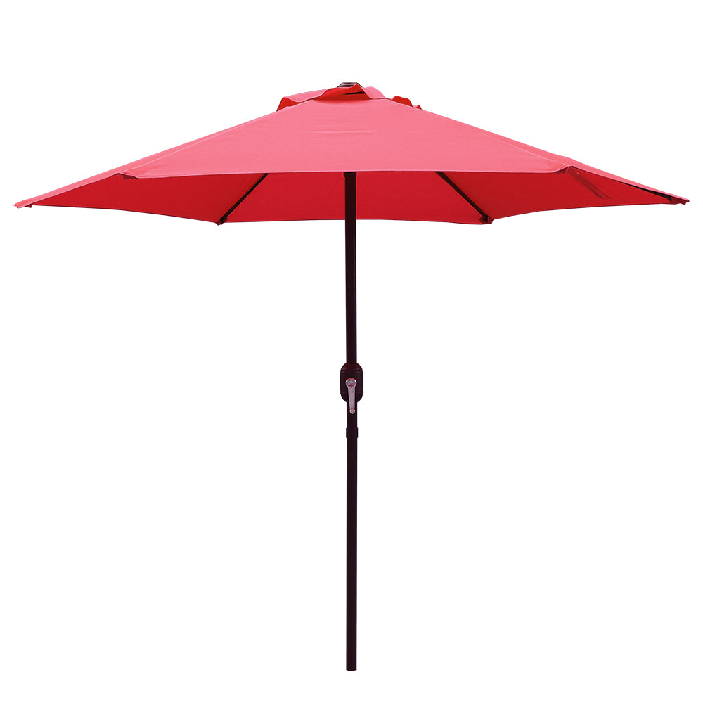 9 Ft Solar Lighted Patio Umbrella