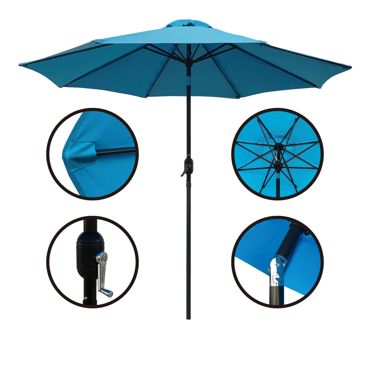 9ft Round Patio Umbrella