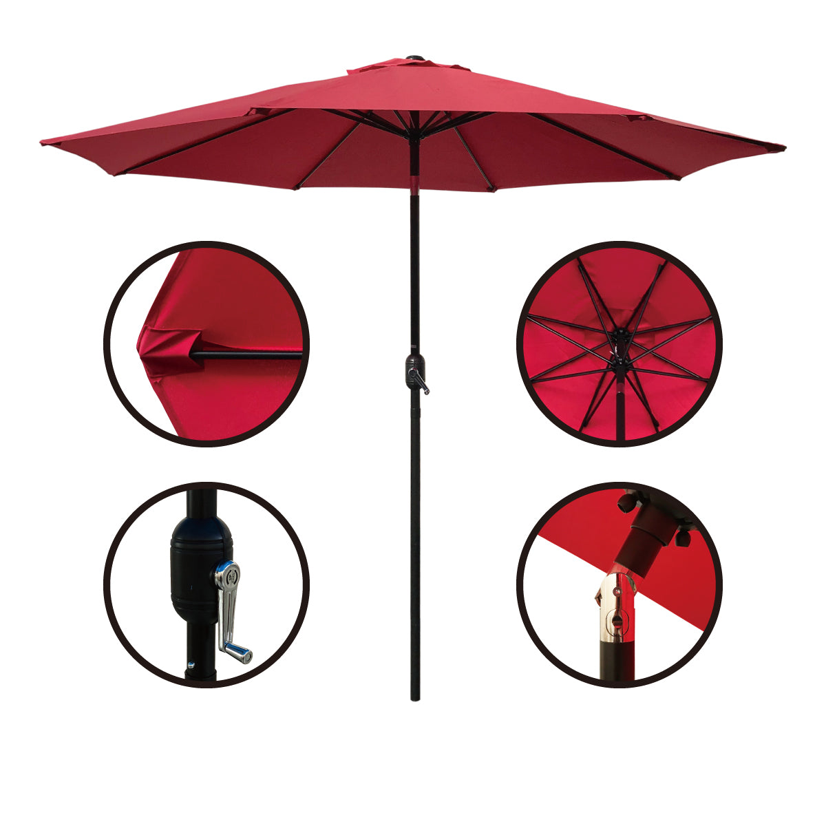 9ft Round Patio Umbrella