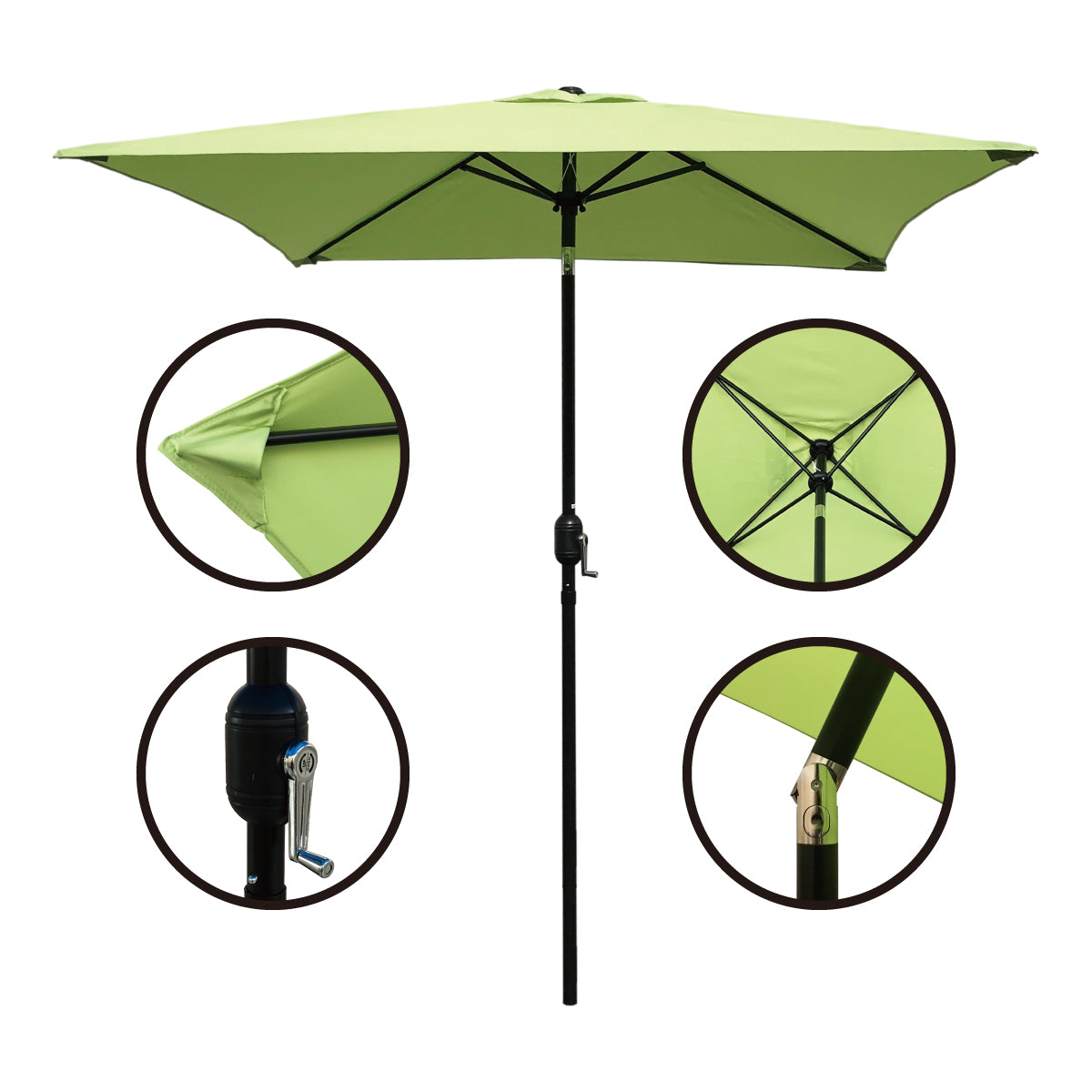 6.5ft Square Patio Umbrella