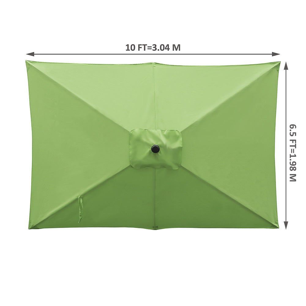 10ft x 6.5ft Rectangular Patio Umbrella