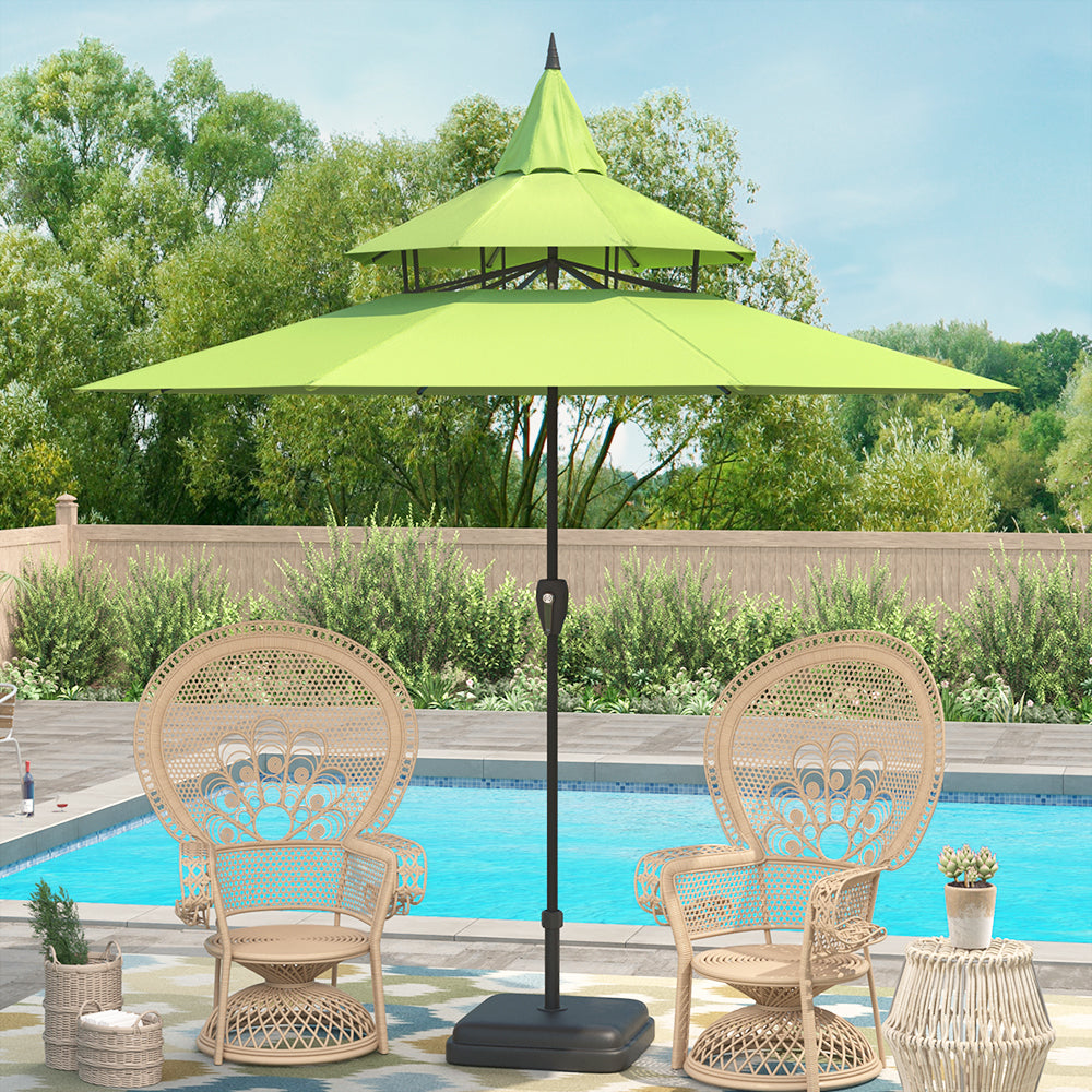 9 Ft Pagoda Patio Umbrella
