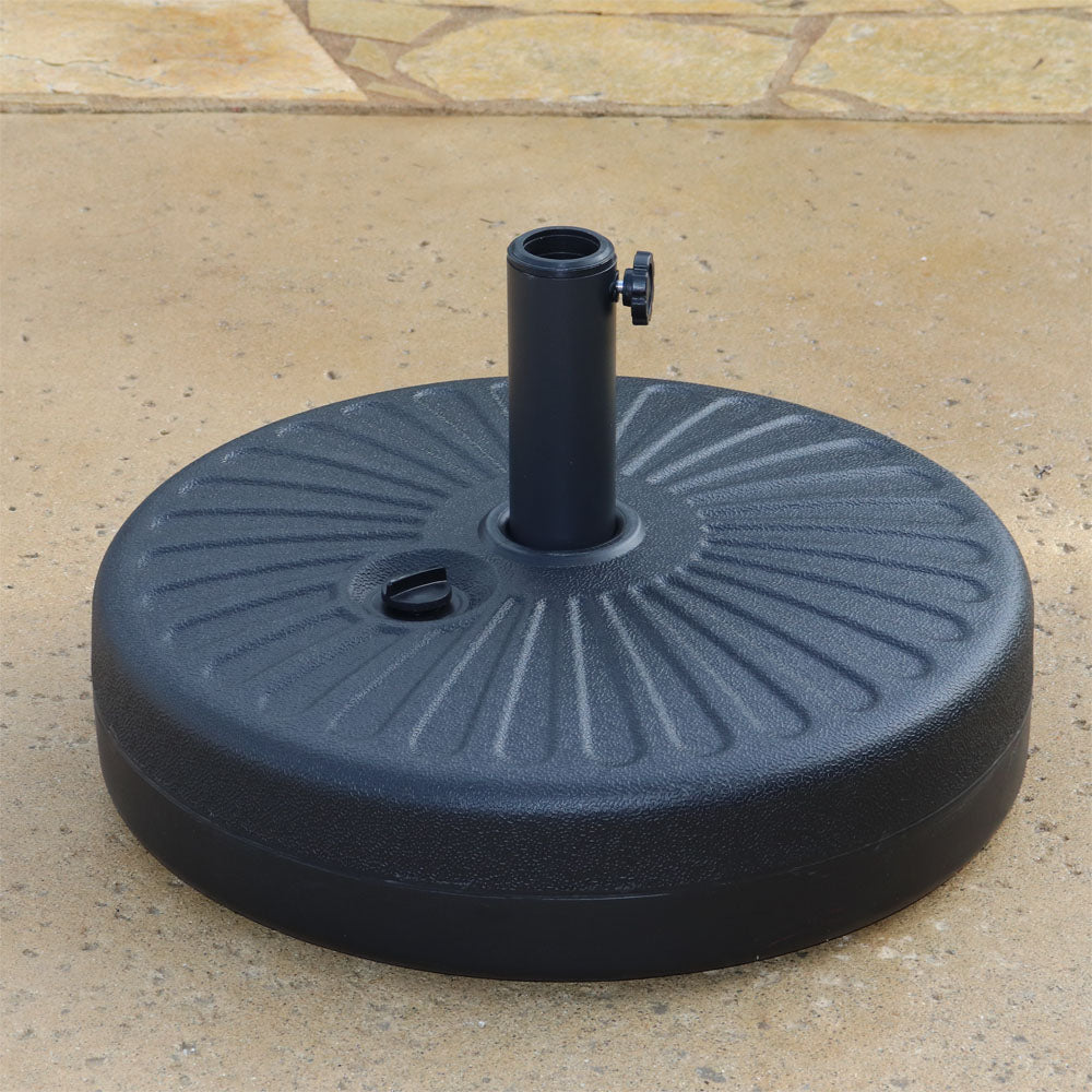 48.5 LBS Round Water Filled Plastic Umbrella Base