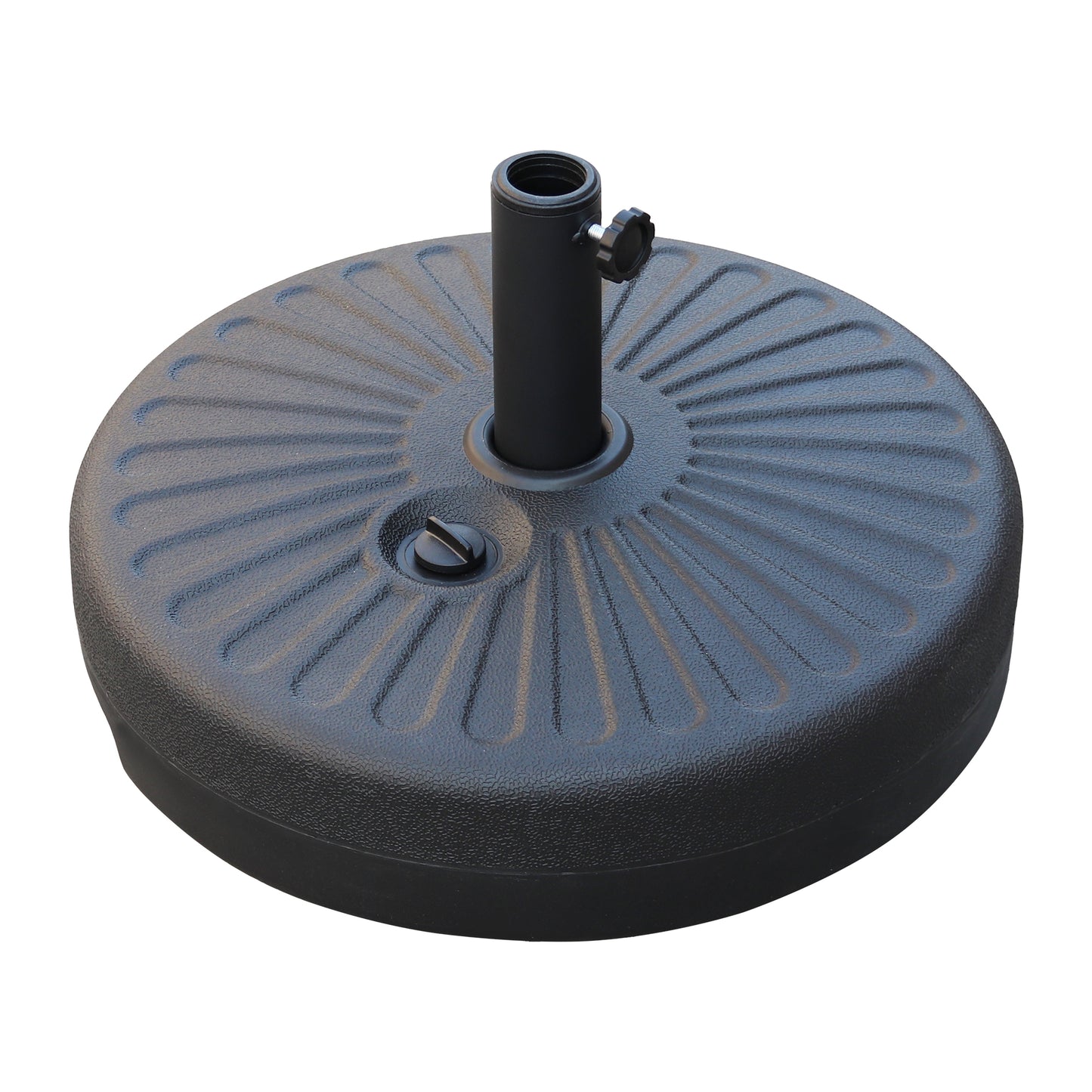 48.5 LBS Round Water Filled Plastic Umbrella Base