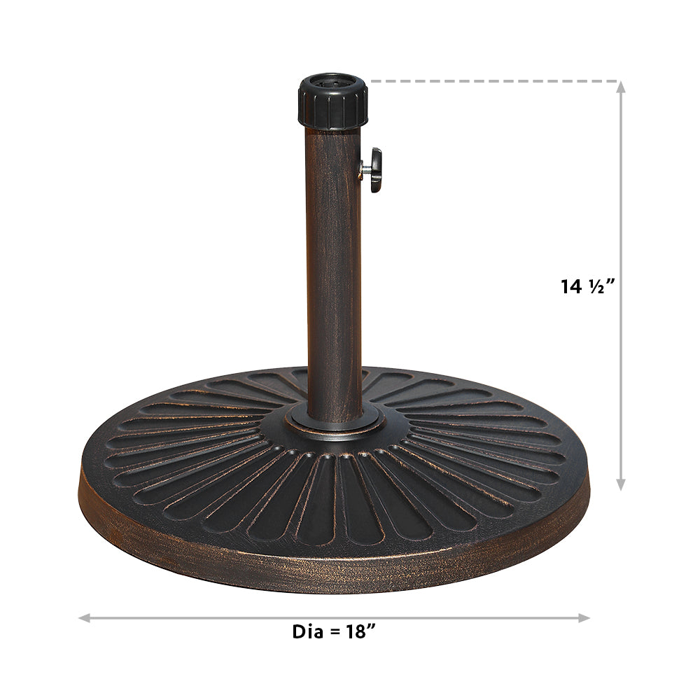 27 LBS Round Patio Umbrella Base