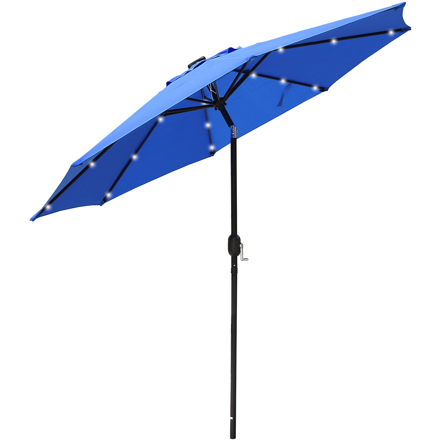 9 Ft Solar Lighted Patio Umbrella