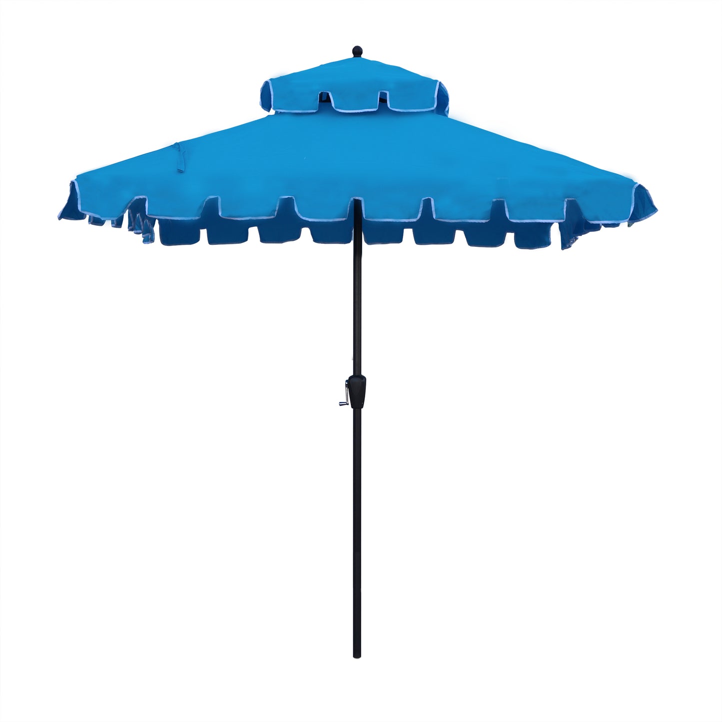 7Ft Square Scalloped Patio Umbrella