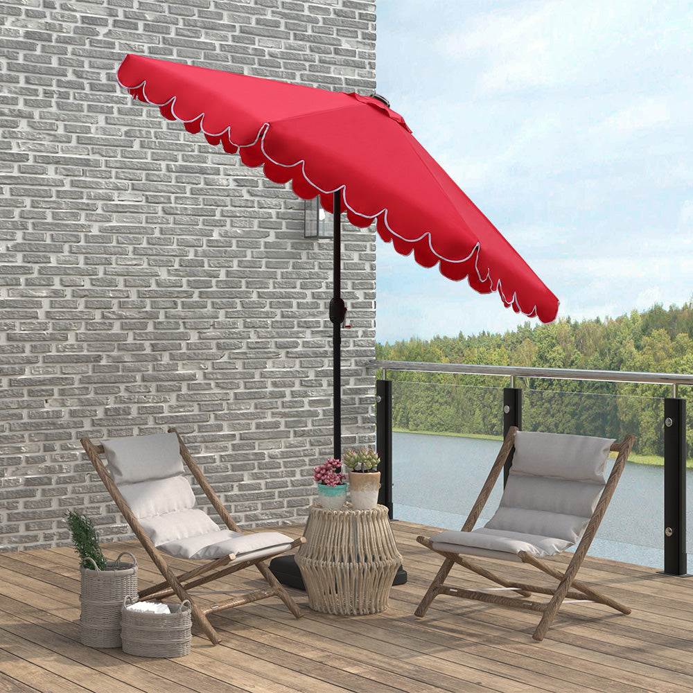 9 ft. Round Scalloped Patio Umbrella