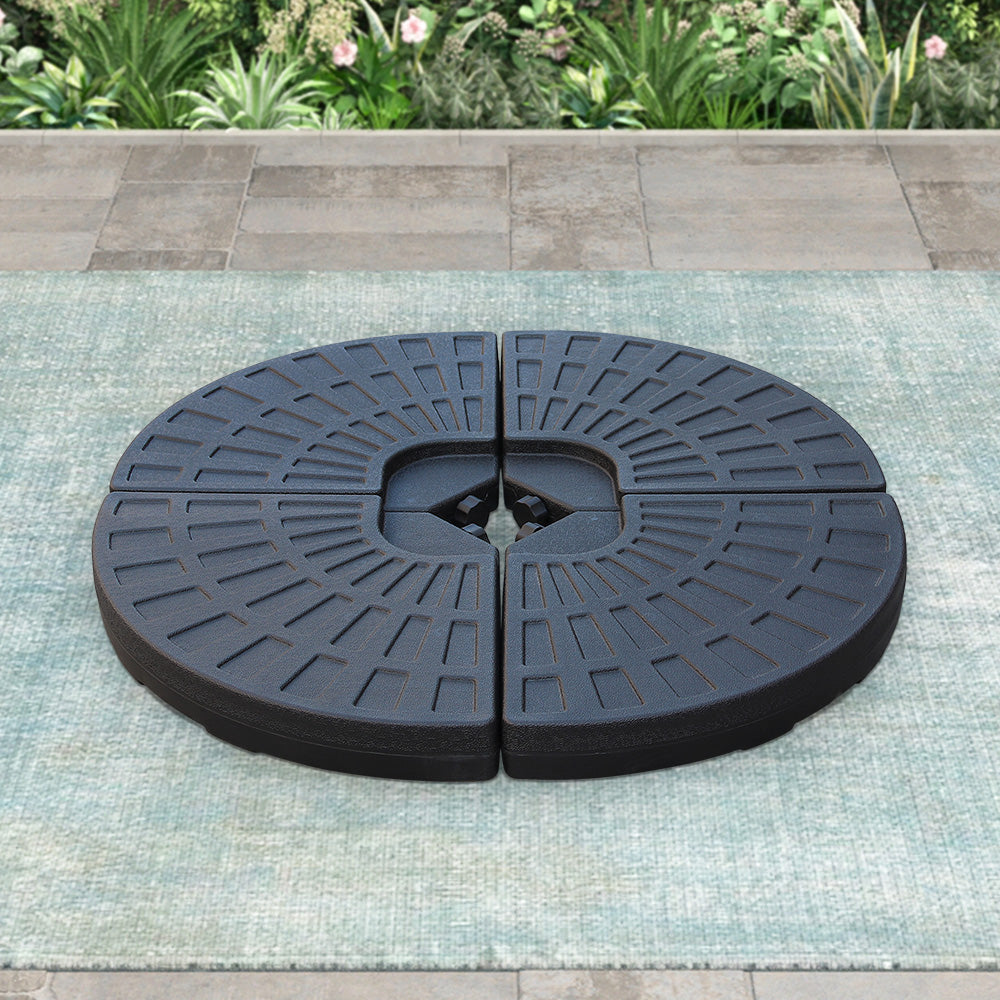 145 lbs. Water Filled Plastic Offset Patio Umbrella Base