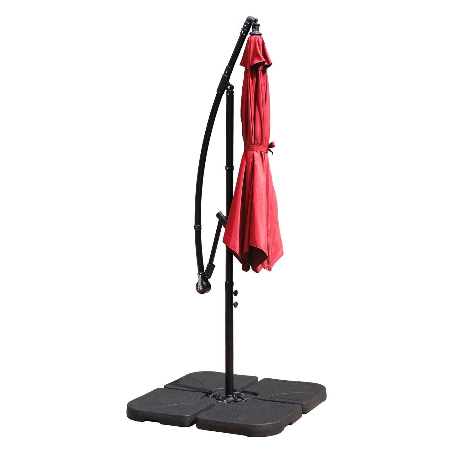 10 ft. Solar Light Offset Patio Umbrella