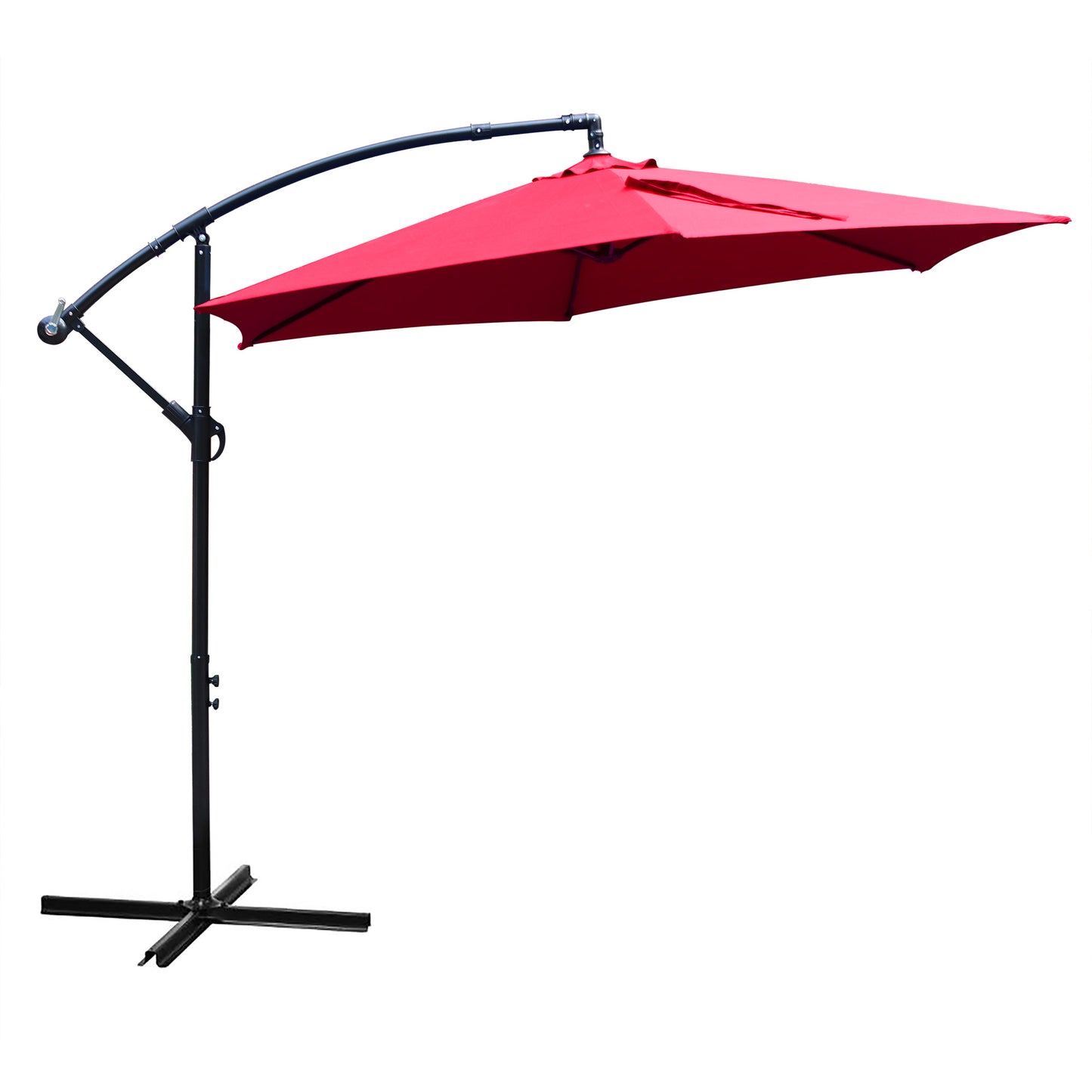 10 ft. Solar Light Offset Patio Umbrella