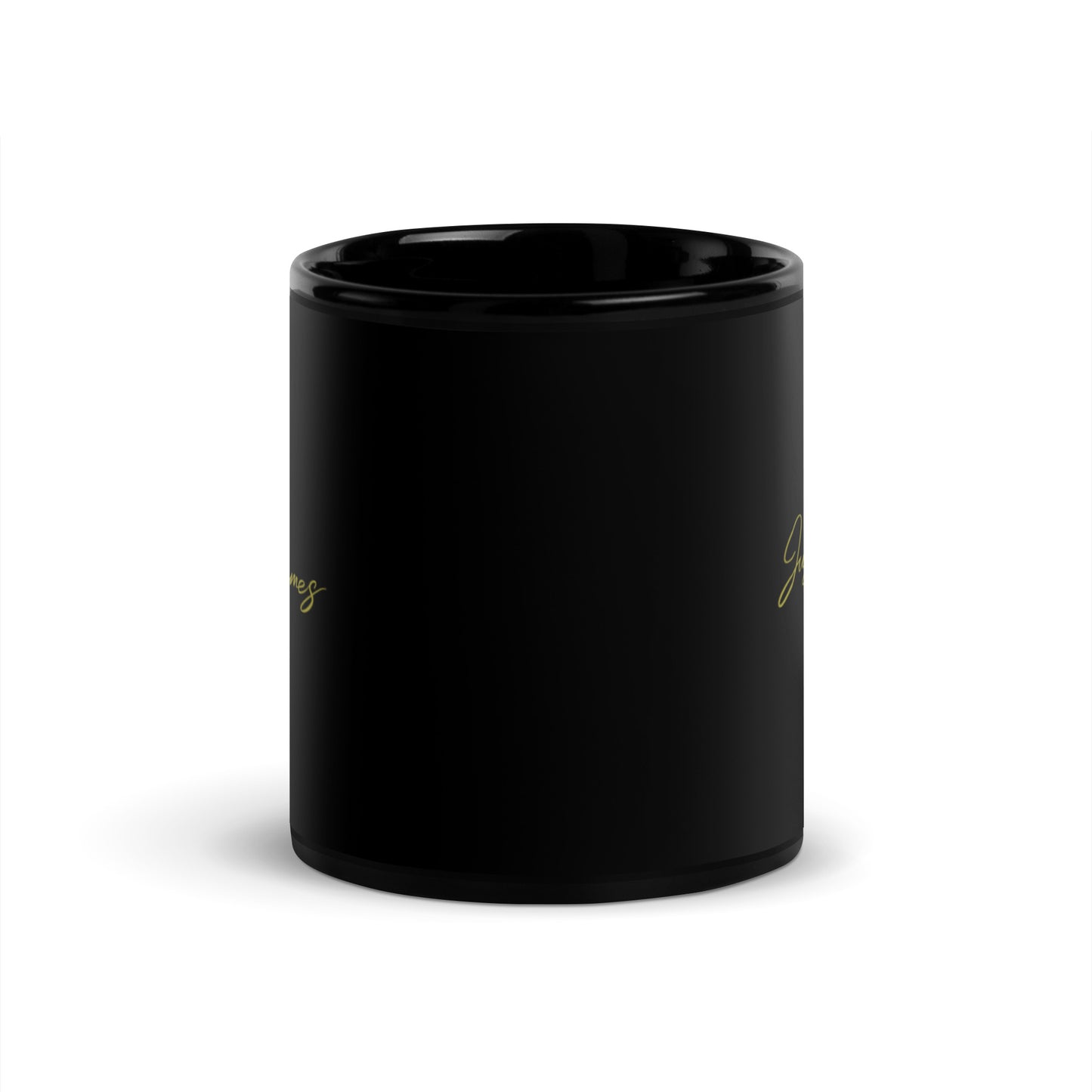 Justina James Black Glossy Mug