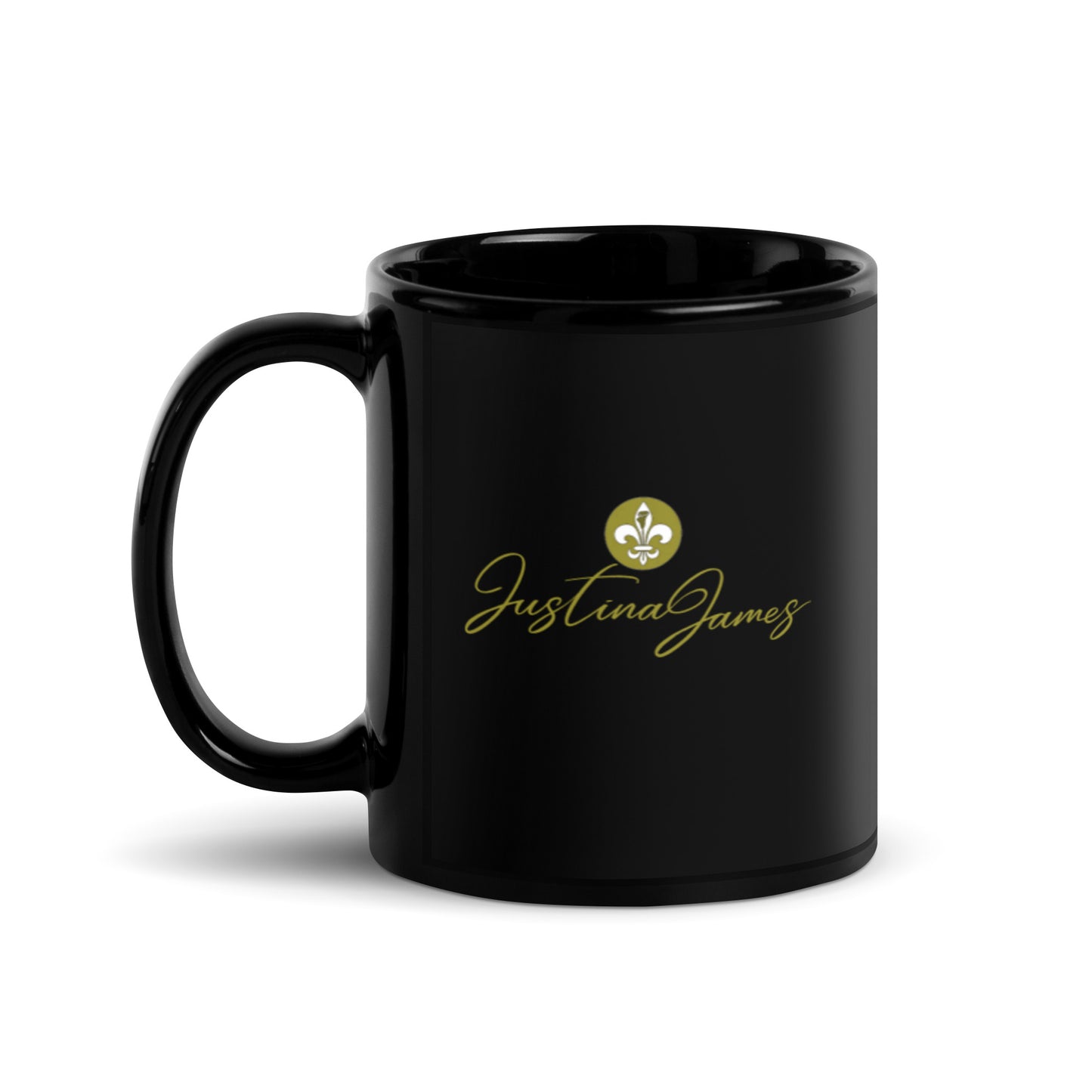 Justina James Black Glossy Mug