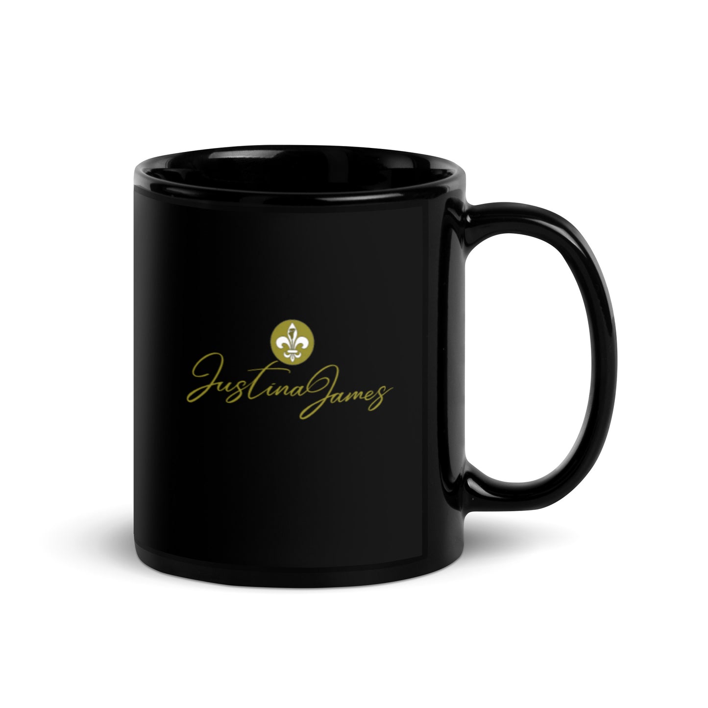 Justina James Black Glossy Mug