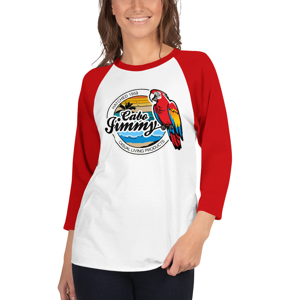 Cabo Jimmy 3/4 sleeve raglan shirt