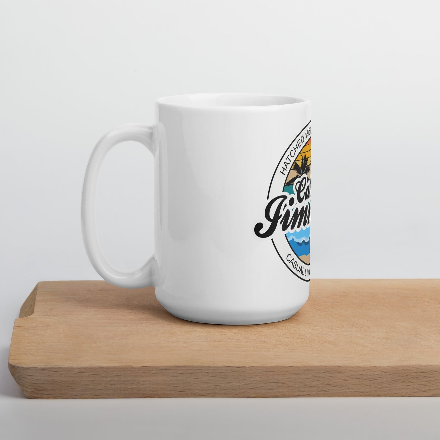 Cabo Jimmy White glossy mug