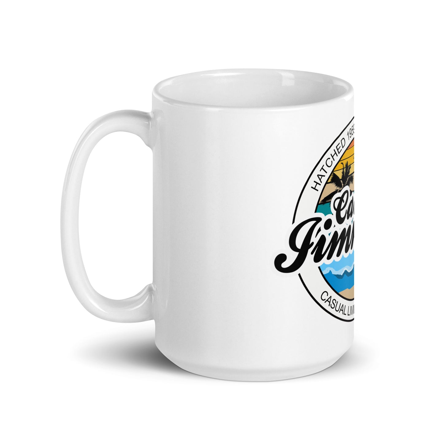 Cabo Jimmy White glossy mug