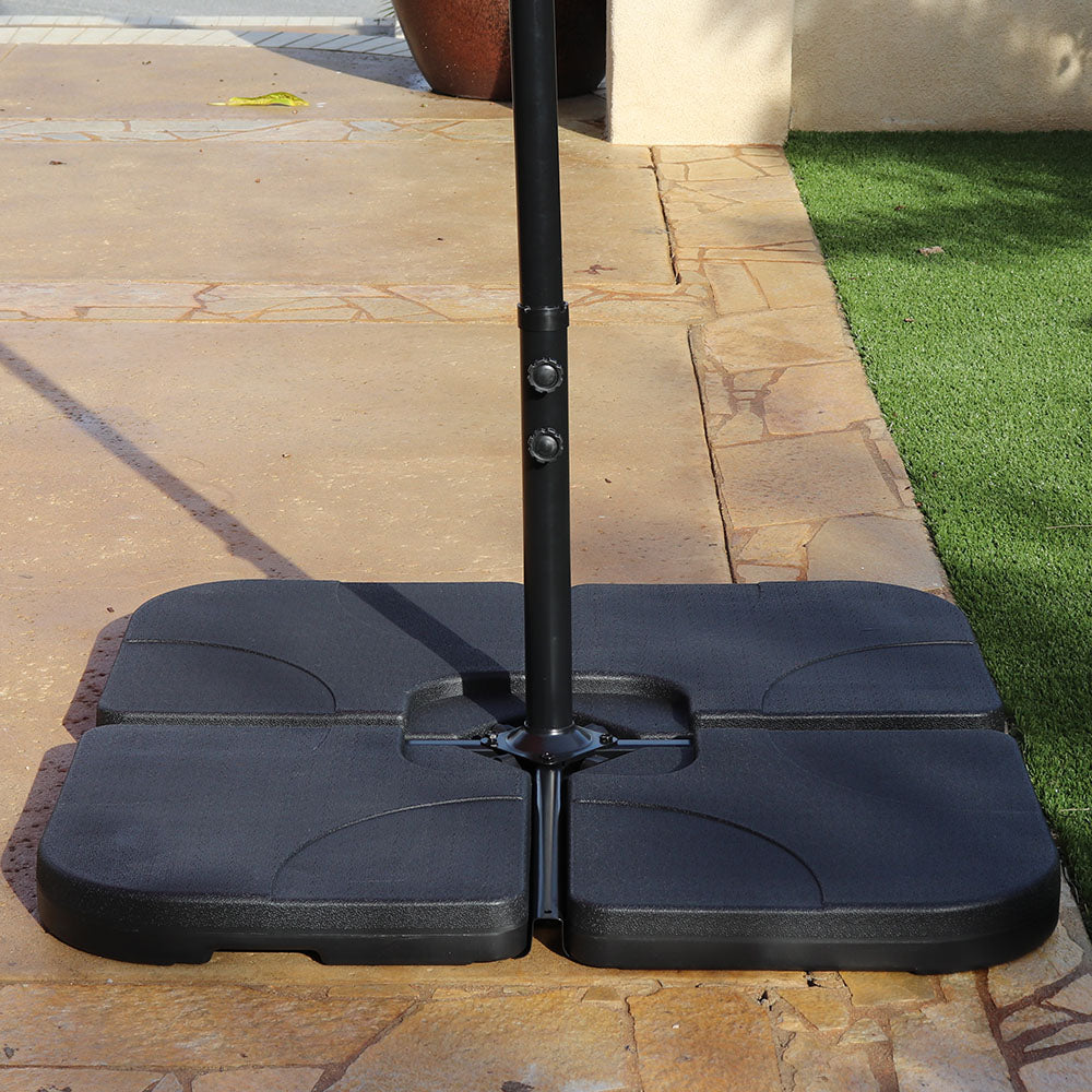 130 lbs. Water Filled Plastic Offset Patio Umbrella Base