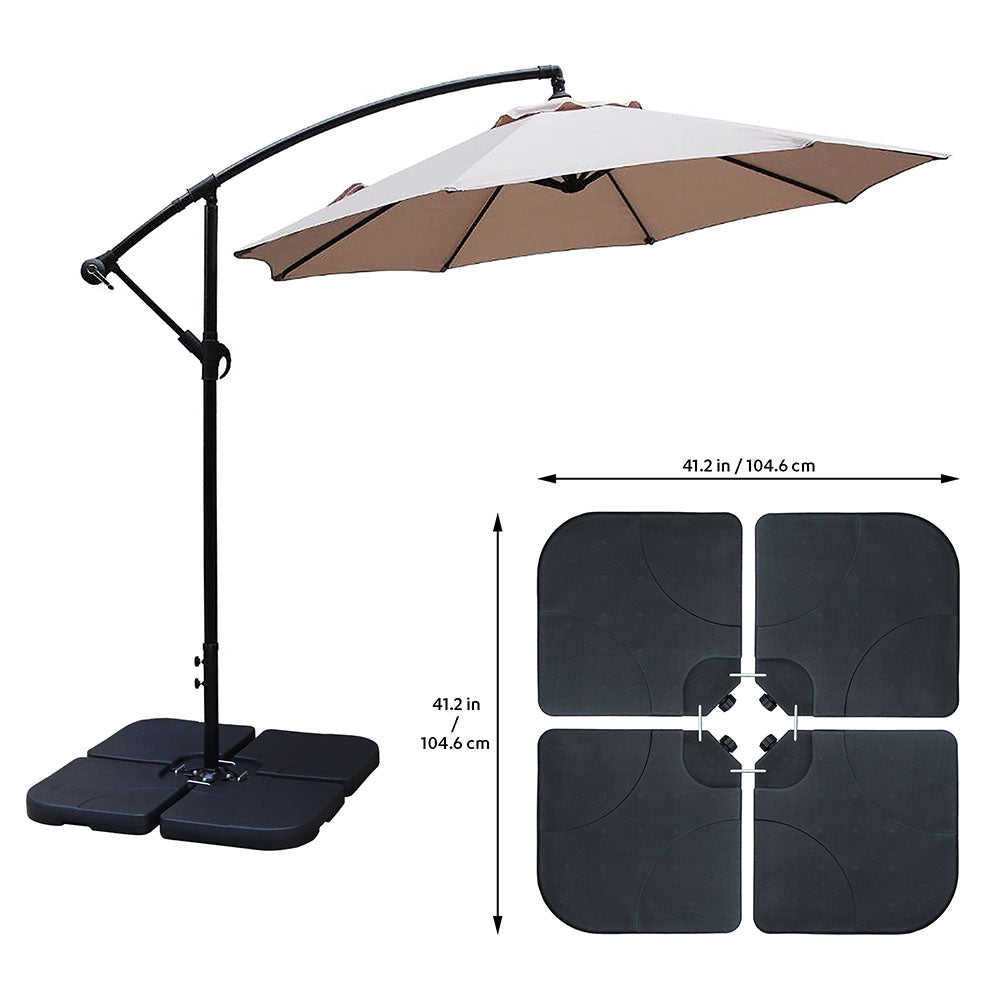 130 lbs. Water Filled Plastic Offset Patio Umbrella Base